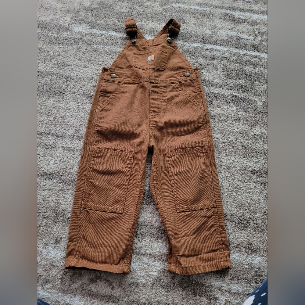 2t Toddler Carhartt overall bib carhartt brown